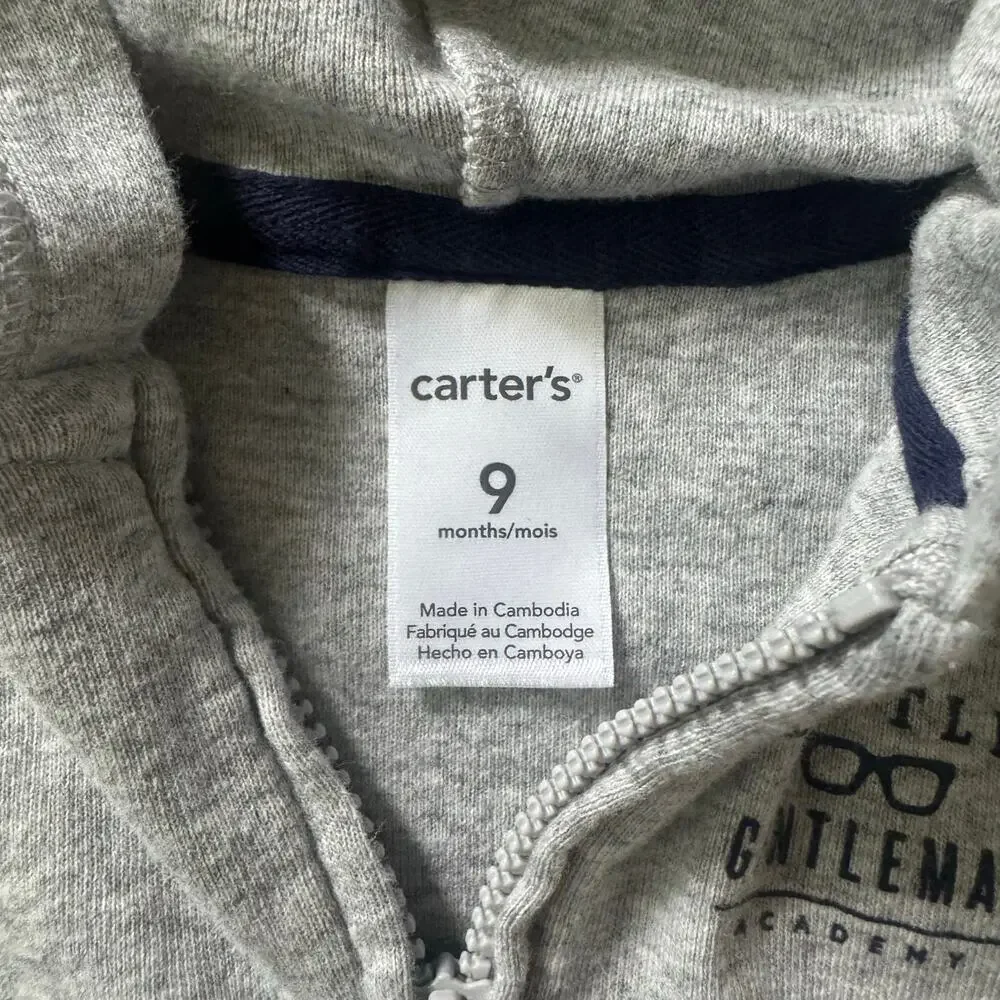 Bundle of Baby Boy Fall-Wear, Hooded Zip Down and Sweater, 2 Pieces